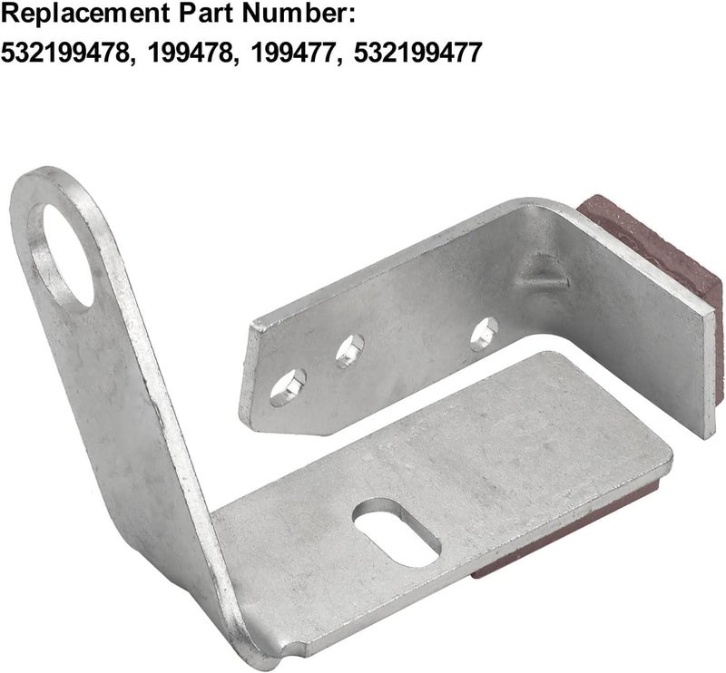 MWEDP 532199471 532199478/532199470 مجموعة ذراع الفرامل LH & RH متوافقة مع نماذج جزازة Husqvarna AYP Craftsman Poulan، تحل محل 199478 532199477 400132 532400132 - Image 3